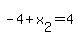 -4%2Bx%5B2%5D+=+4