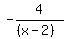 -4%2F%28%28x-2%29%29