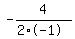 -4%2F%282%2A-1%29