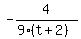 -4%2F%289%28t%2B2%29%29