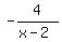 -4%2F%28x-2%29