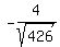 -4%2F+sqrt%28426%29