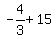 -4%2F3%2B15