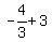 -4%2F3+%2B+3