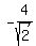 -4%2Fsqrt%282%29