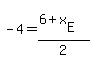 -4=%286%2Bx%5BE%5D%29%2F2