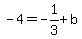 -4=-1%2F3%2Bb