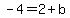 -4=2%2Bb