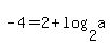 -4=2%2Blog%282%2Ca%29