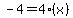 -4=4%28x%29