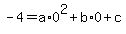 -4=a%2A0%5E2%2Bb%2A0%2Bc