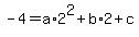 -4=a%2A2%5E2%2Bb%2A2%2Bc