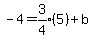 -4=expr%283%2F4%29%285%29%2Bb