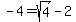 -4=sqrt%284%29-2