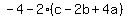 -4-2%28c-2b%2B4a%29