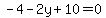 -4-2y%2B10=0