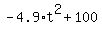 -4.9%2At%5E2+%2B+100