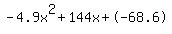 -4.9x%5E2%2B144x%2B-68.6