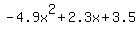 -4.9x%5E2%2B2.3x%2B3.5