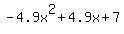 -4.9x%5E2%2B4.9x%2B7