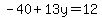 -40%2B13y=12