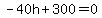 -40h%2B300=0