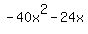 -40x%5E2-24x