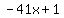 -41x%2B1