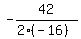 -42%2F%282%2A%28-16%29%29