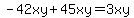 -42xy%2B45xy=3xy