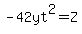 -42yt%5E2+=+Z+