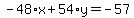 -48%2Ax%2B54%2Ay=-57