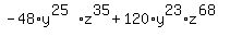 -48%2Ay%5E%2825%29%2Az%5E35%2B120%2Ay%5E23%2Az%5E%2868%29