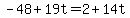 -48%2B19t=2%2B14t