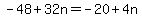 -48%2B32n=-20%2B4n