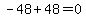 -48+%2B48=+0