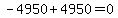 -4950%2B4950=0+