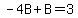 -4B%2BB=3
