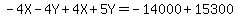 -4X-4Y%2B4X%2B5Y=-14000%2B15300