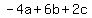 -4a%2B6b%2B2c