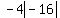 -4abs%28-16%29