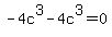 -4c%5E3+-+4c%5E3+=+0