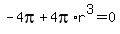 -4pi%2B4pi%2Ar%5E3=0