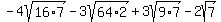 -4sqrt%2816%2A7%29-3sqrt%2864%2A2%29%2B3sqrt%289%2A7%29-2sqrt%287%29