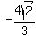 -4sqrt%282%29%2F3