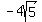 -4sqrt%285%29