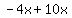 -4x%2B10x