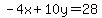 -4x%2B10y=28