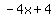 -4x%2B4