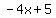 -4x%2B5